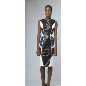 Feminist Fatale SS17 by Keem Harun Sequin Dress Multicolor Size L